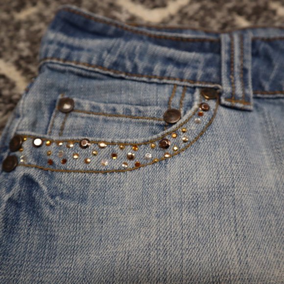 Jordache Vintage Denim Mini Skirt - Picture 6 of 8
